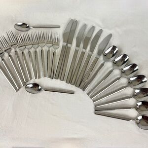 Vintage 22 pc Lot Caravelle 18 8 Stainless by Retroneu Japan Forks Spoons Knives